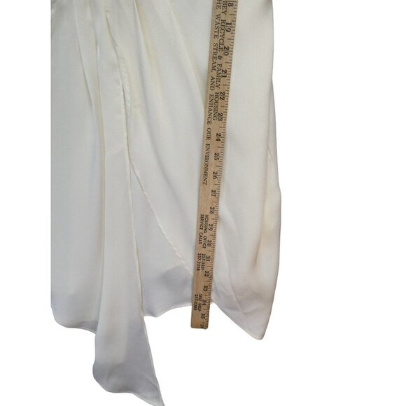NWT Nasty Gal Satin Drape Mini Dress Size‎ 10 Ivory One Satin A Million - Picture 12 of 12
